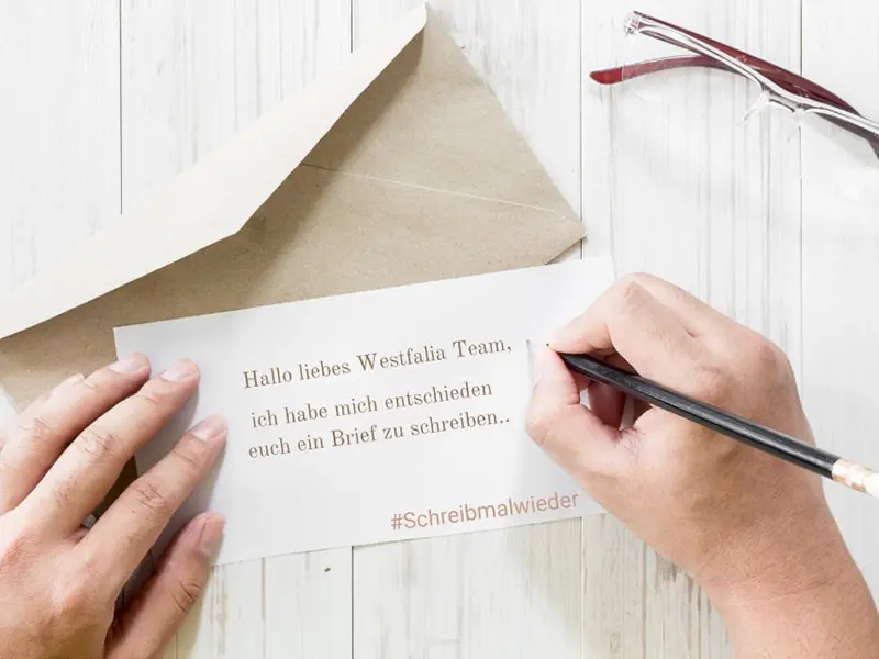 Schreib mal wieder – Angebot des Westfalia Bildungszentrums